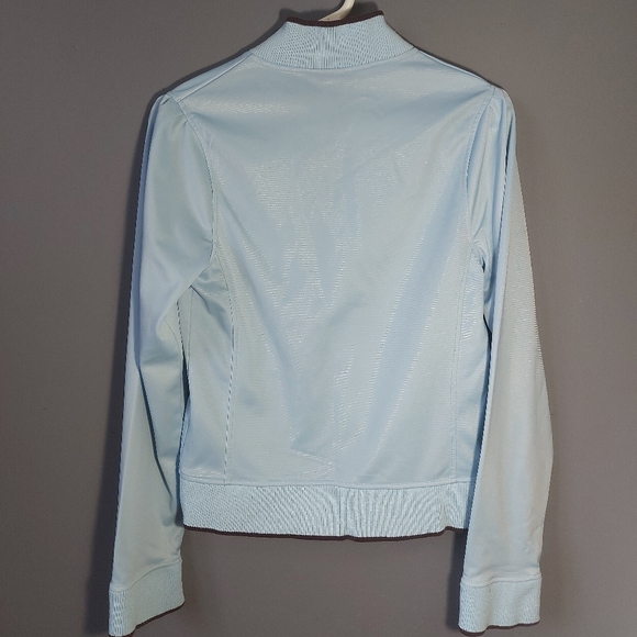 Vintage 90s Split Inc. Retro Satin Blue Lightweight Varsity Style Jacket, Medium - Picture 4 of 7